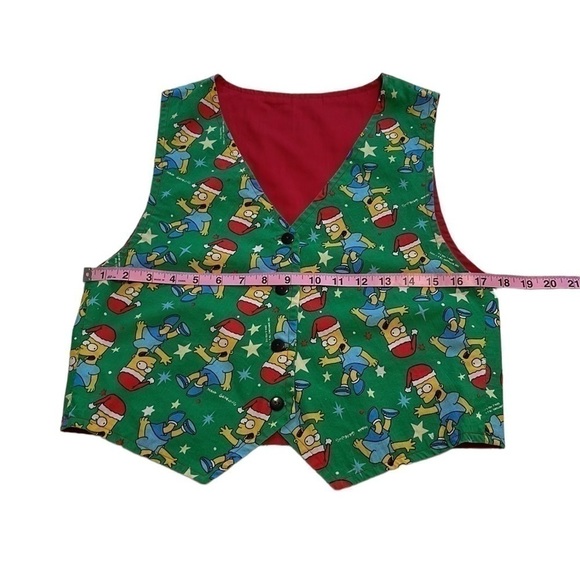 The Simpson’s Bart Simpson Holiday Vest - Size Small / Medium - Picture 4 of 5
